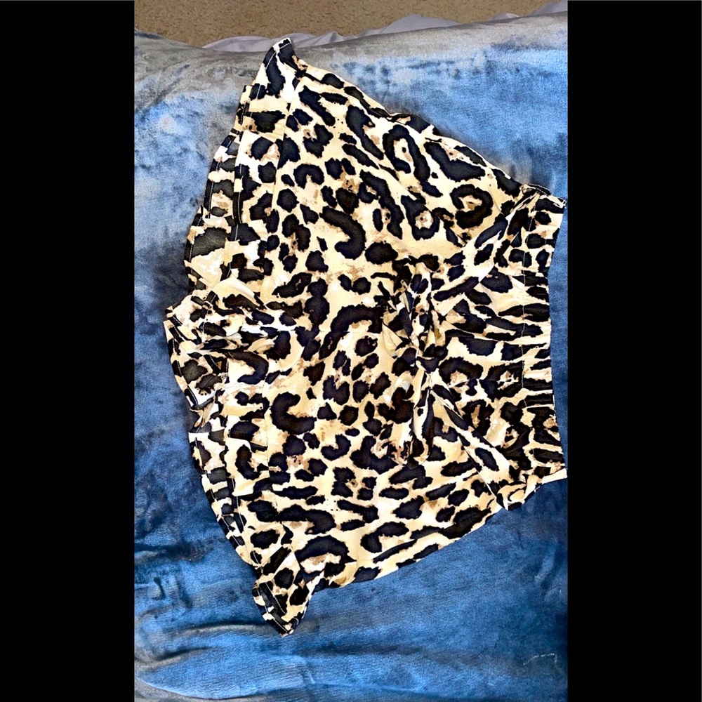 Cheetah Shorts — size xs but can definitely fit a small or medium. NEVER WORN